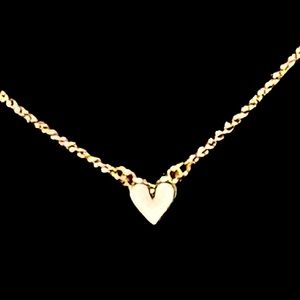 Inc women’s white heart 💟 necklace